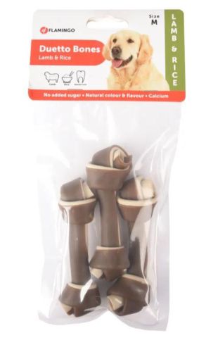 Flamingo Duetto - kutyacsont  12 cm / 3  db