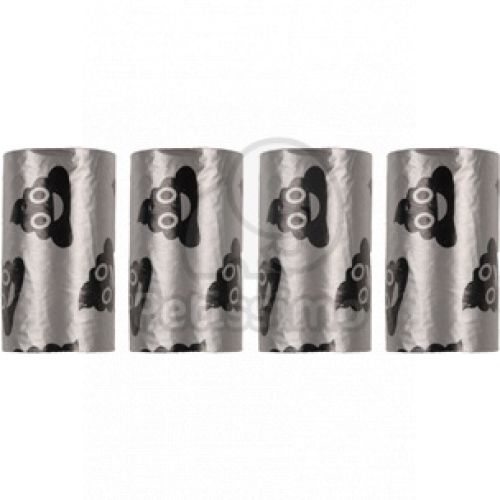 Flamingo extra erős kutyagumigyűjtő zacskó - ezüst mintás 4 x  15 db