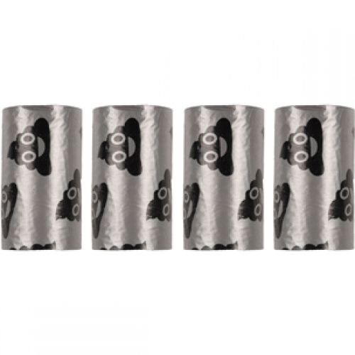 Flamingo extra erős kutyagumigyűjtő zacskó - ezüst mintás 4 x  15 db