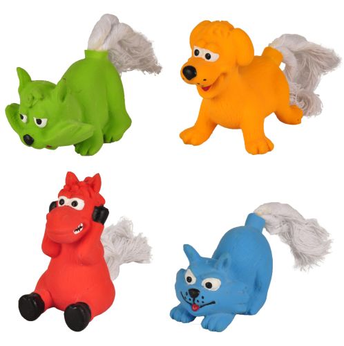 Flamingo latex állatok kötéllel  1 db