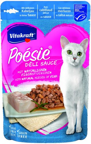 Vitakraft Poésie Déli Sauce macskáknak - tőkehal  85 g