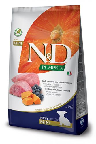 N&D Pumpkin Dog Puppy Mini Lamb & Blueberry  2.5 kg