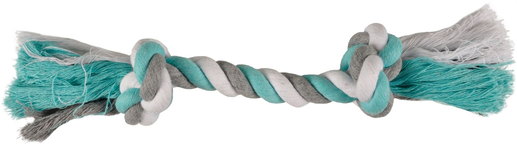 Flamingo Jim Playing Rope - rágókötél 2 csomóval, menta  30 cm