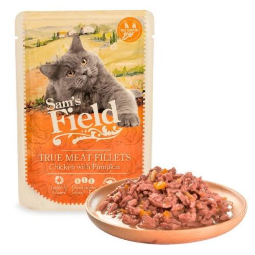 Sam's Field True Meat Fillets - Chicken & Pumpkin alutasakos eledel  85 g