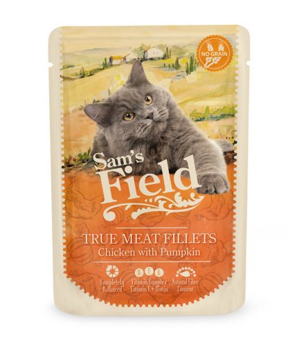 Sam's Field True Meat Fillets - Chicken & Pumpkin alutasakos eledel  85 g