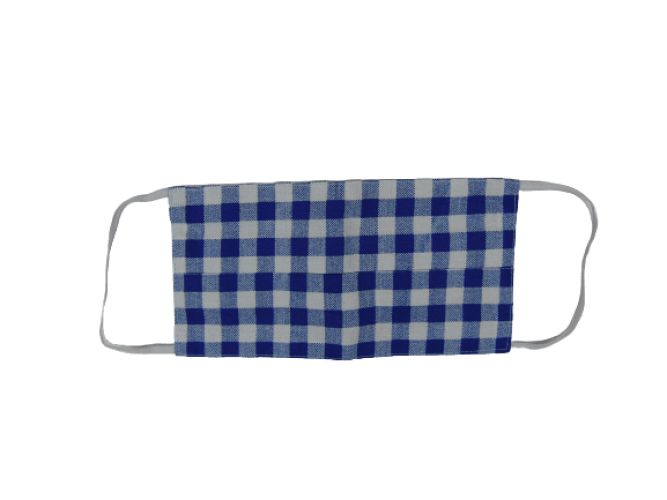 Szőtt szájmaszk - 2 rétegű (mosható) 1 db  Kék 