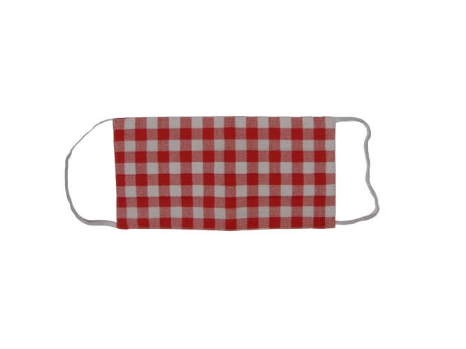 Szőtt szájmaszk - 2 rétegű (mosható) 1 db  Piros 