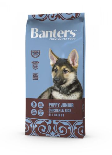 Visán Banters Dog Puppy & Junior Chicken & Rice  15 kg