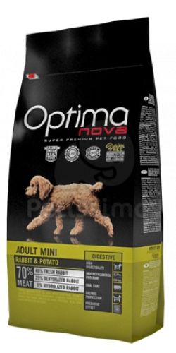 Visán Optimanova Dog Adult Mini Rabbit & Potato  8 kg