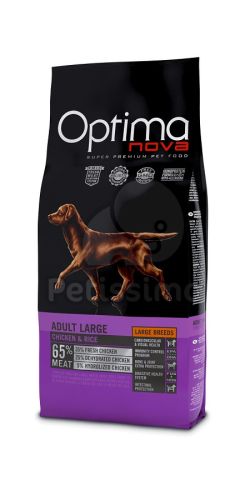 Visán Optimanova Dog Adult Large Chicken & Rice  12 kg