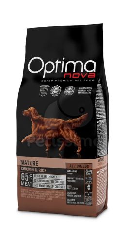 Visán Optimanova Dog Mature Adult Chicken & Rice  12 kg