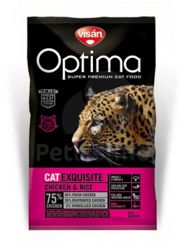 Visán Optimanova Cat Exquisite Chicken & Rice  8 kg