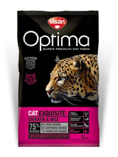 Visán Optimanova Cat Exquisite Chicken & Rice  8 kg