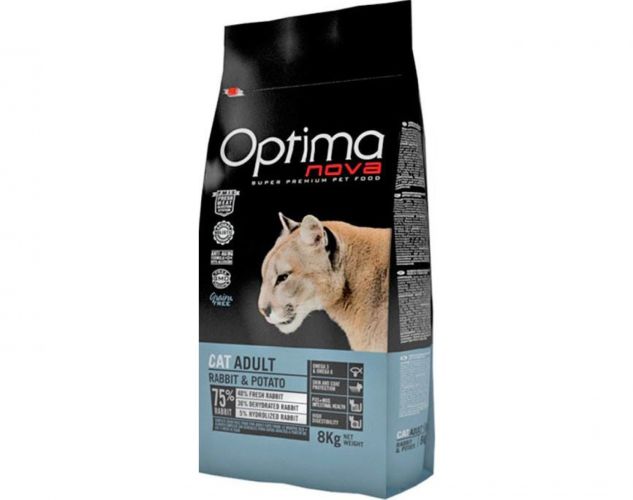 Visán Optimanova Cat Adult Rabbit & Potato  2 kg