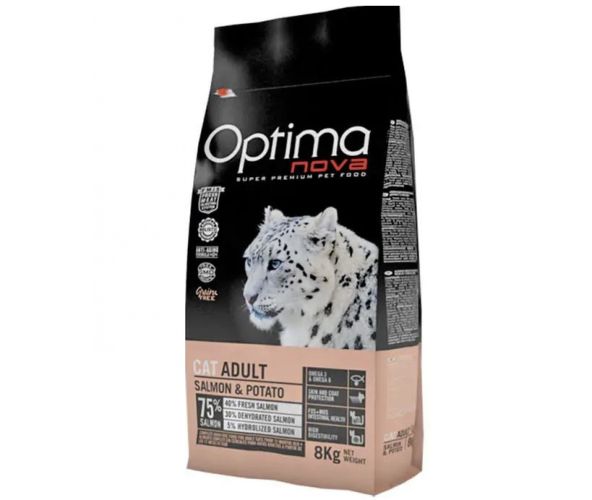 Visán Optimanova Cat Adult Salmon & Potato  2 kg