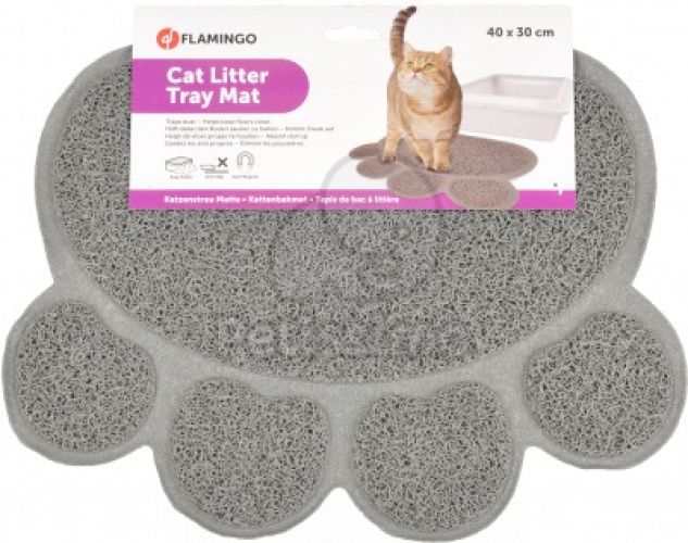 Flamingo macska wc kilépő - Pitou szürke  40x30 cm