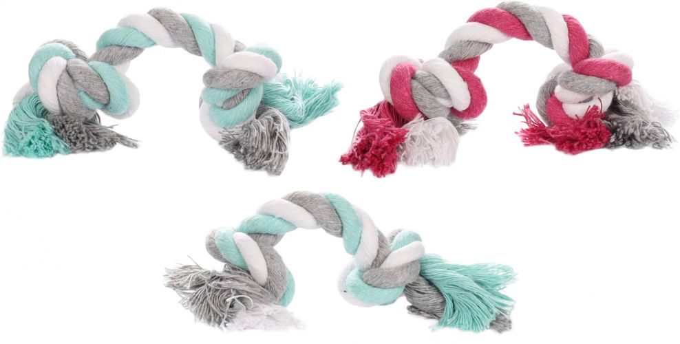 Flamingo Jim Playing Rope - rágókötél mini mix 3 x  17 cm