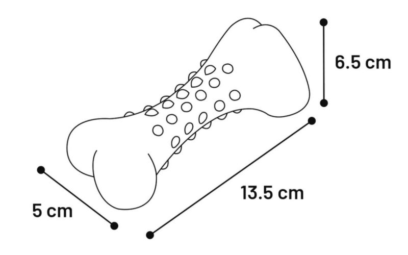 Flamingo Foam Dina Bone - habszivacs csont rózsaszín   13.5 cm