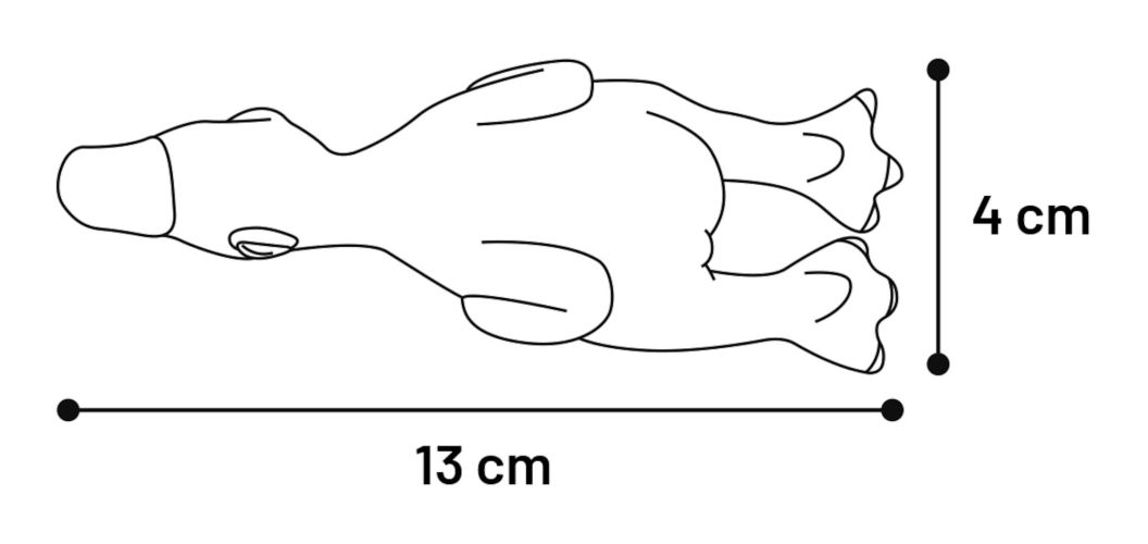 Flamingo latex mini állatok kacsa   1 db