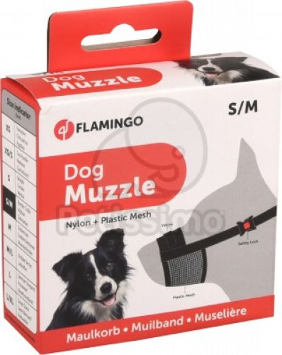 Flamingo nylon szájkosár  25-32 cm/49-80 cm