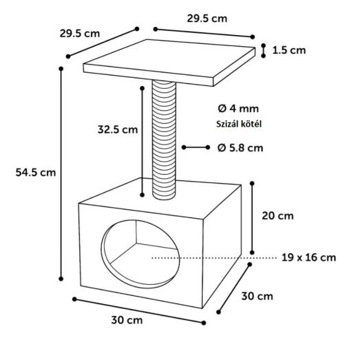 Flamingo kaparófa - Sassiére bézs   1 db