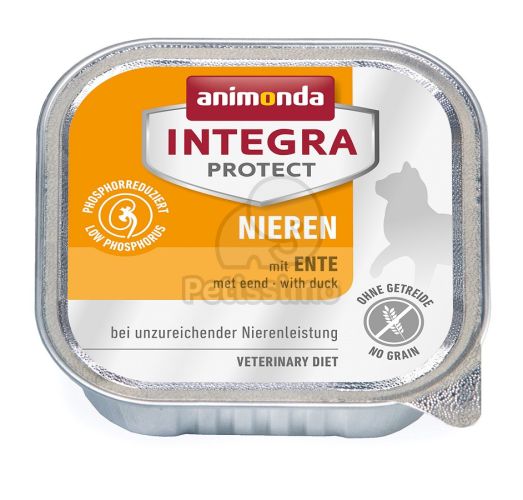 Animonda Cat Integra Protect Nieren alutálkás, kacsa  100 g