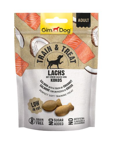 GimDog Train & Treat Lachs & Kokos snack  125 g