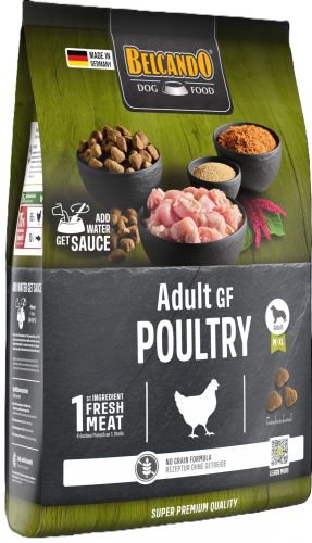 Belcando Adult Grain-Free Poultry - gabonamentes száraztáp baromfihússal  4 kg