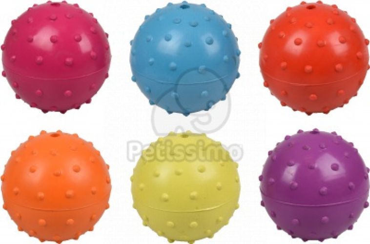 Flamingo Rubber Ball - gumilabda csengővel vegyes  7 cm