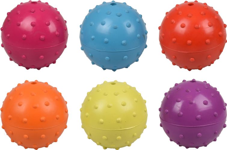 Flamingo Rubber Ball - gumilabda csengővel vegyes  7 cm