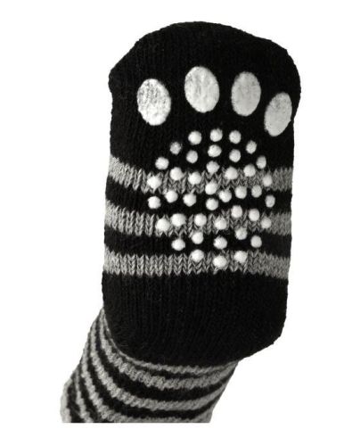 Flamingo kutyazokni - fekete/szürke m-es   4 db