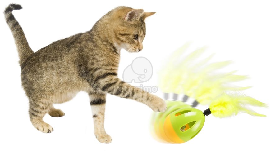 Flamingo keljfeljancsi macskajáték  18 cm