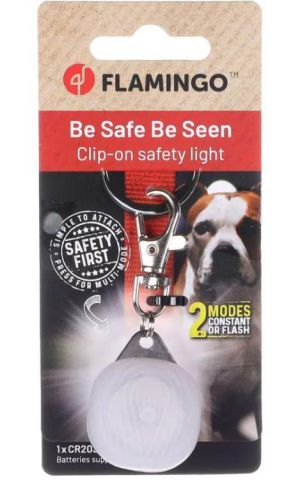 Flamingo nyakörv villogó - fehér  1 db