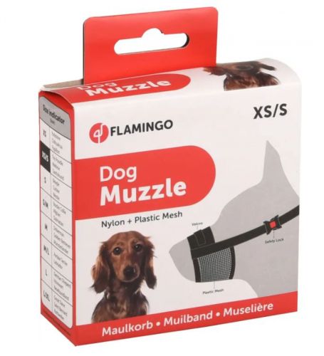 Flamingo nylon szájkosár  19-22 cm/29-44 cm