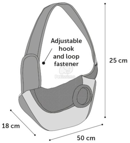 Flamingo kenguru szállítótáska  50x18x25 cm