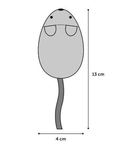 Flamingo mintás egér játék macskáknak  13 cm