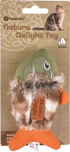 Flamingo Delight plüss hal macskajáték  13 cm