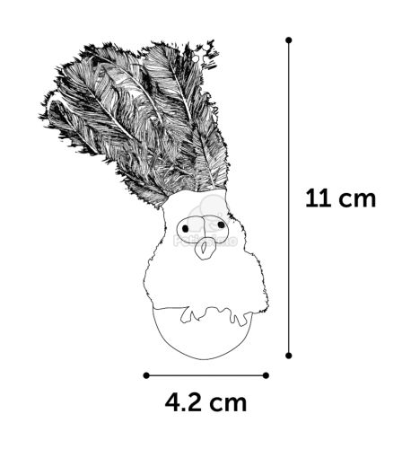 Flamingo elektronikus macskajáték  12 cm