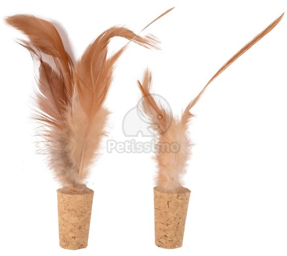 Flamingo parafa tollal macskajáték  17 cm