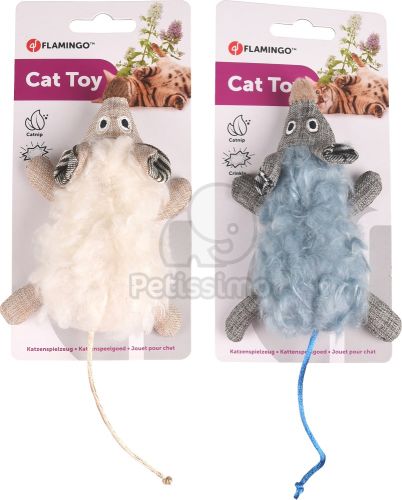 Flamingo macskamentás plüss játék egér  19.5 cm