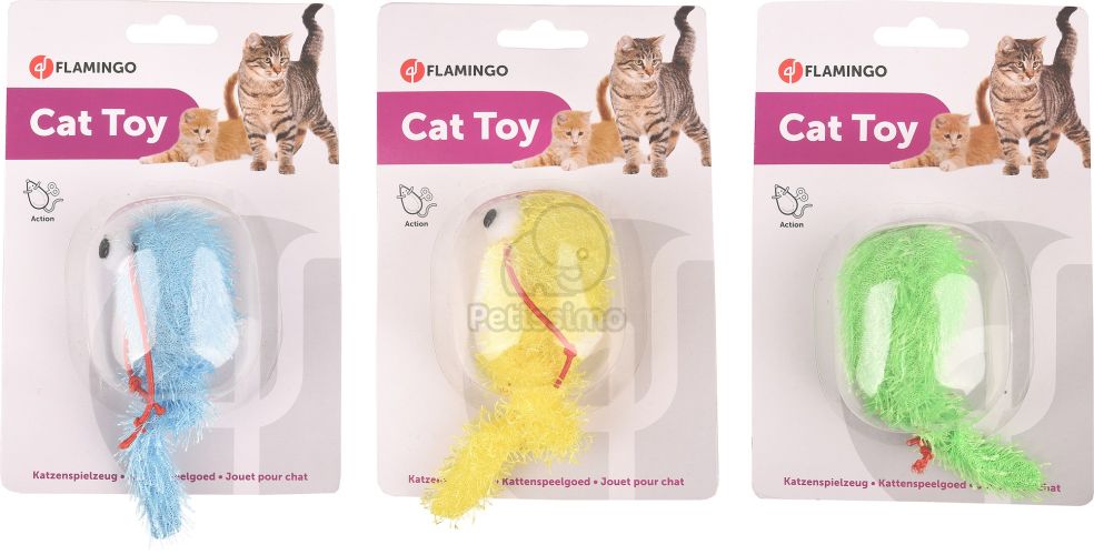 Flamingo plüss kígyó macskajáték  17 cm