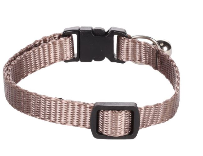 Flamingo Ziggi nyakörv macskáknak - taupe  1 db