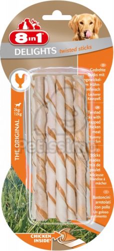 8 in 1 Delights Chicken - csavart rágórúd  10 db
