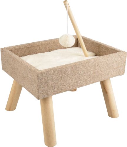 Flamingo macskabútor - Scandi ágy  Bézs - 43 x 33 x 30 cm