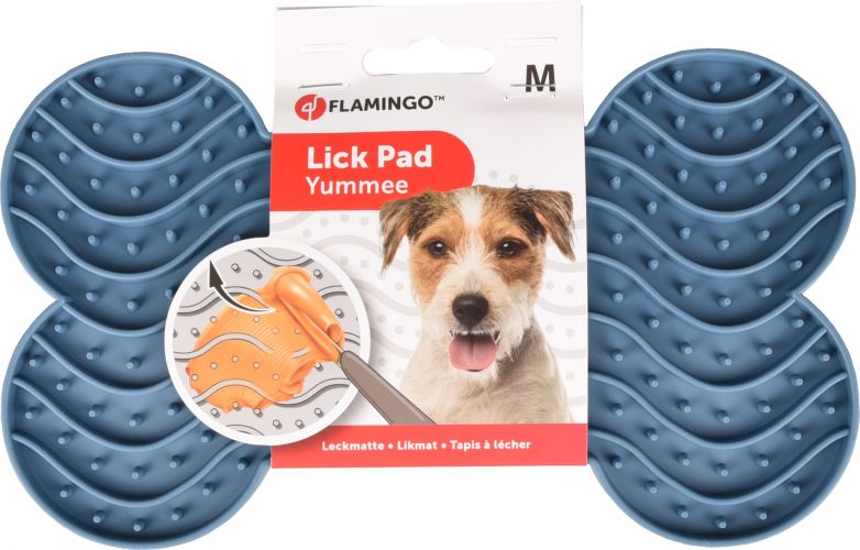 Flamingo Lick Pad - Yummee csont alakú nyalószőnyeg m-es   1 db
