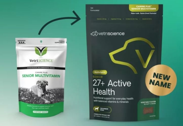 VetriScience 27+ Active Health Senior Multivitamin rágótabletta idős kutyáknak  60 tabletta