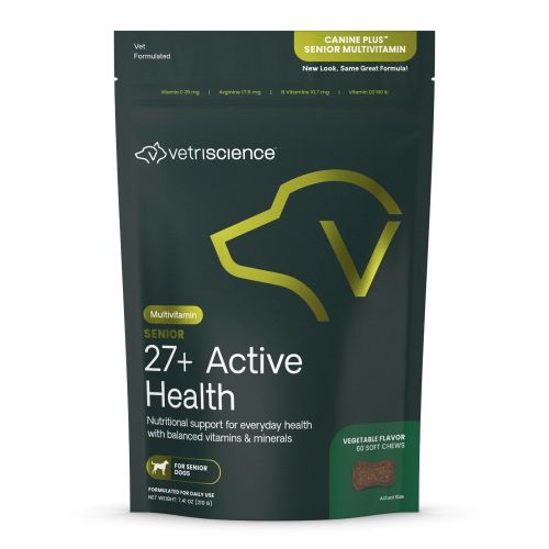 VetriScience 27+ Active Health Senior Multivitamin rágótabletta idős kutyáknak  60 tabletta