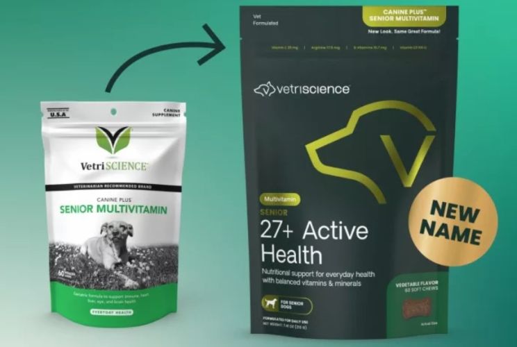 VetriScience Senior 27+ Active Health rágótabletta idős kutyák számára  60 tabletta