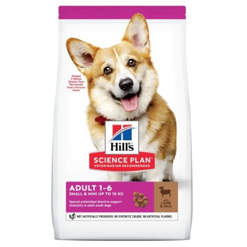Hill's Science Plan Adult Small & Mini száraz kutyatáp, bárány és rizs  6 kg