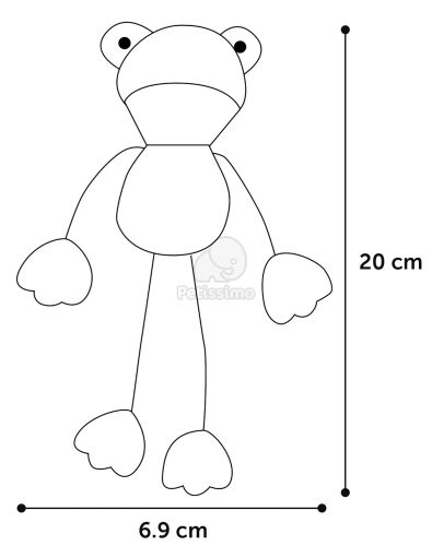 Flamingo Floeara béka macskajáték  20 cm